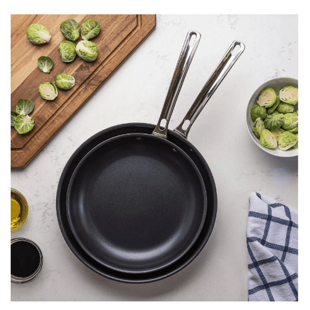 Viking 3-Ply 2-Piece Stainless Steel Nonstick Fry Pan Set NEW 